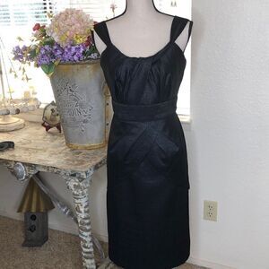 Max and Cleo Black Sheath Dress
